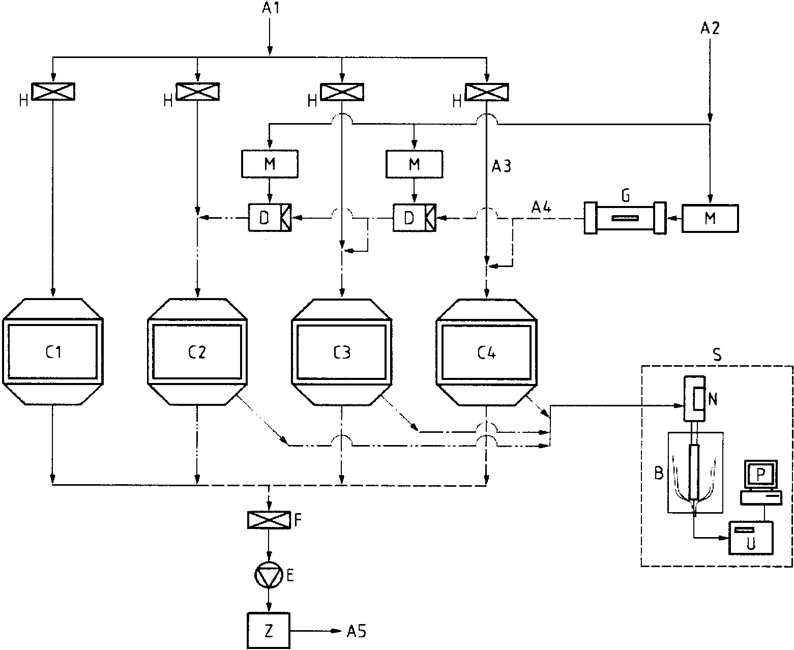 Схема испытательной установки