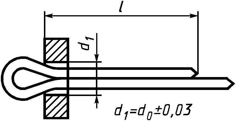 Шплинт гост 397 79 чертеж