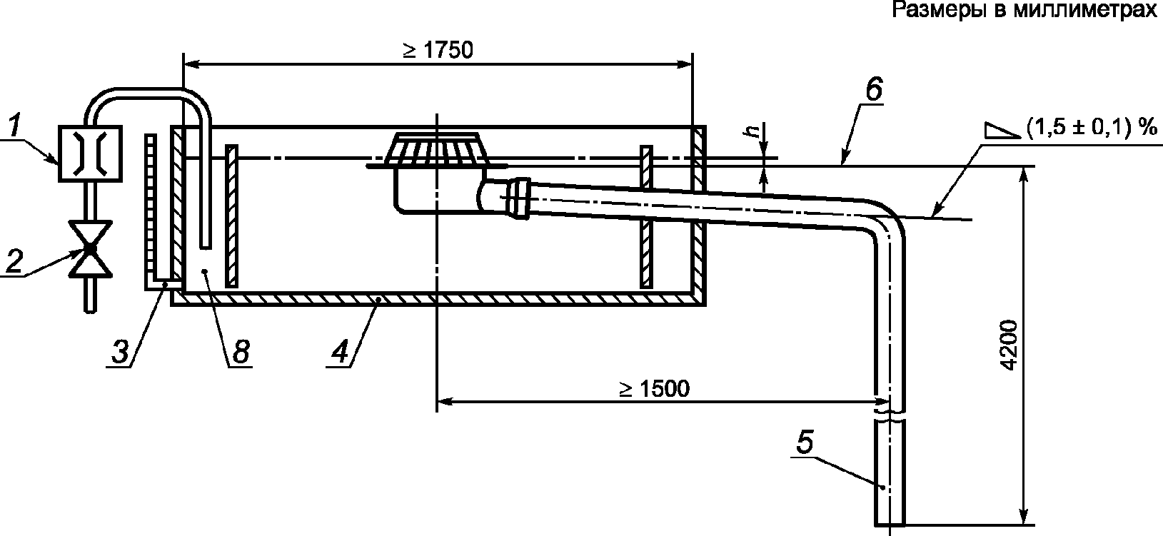 Водосборник вс-125 чертеж