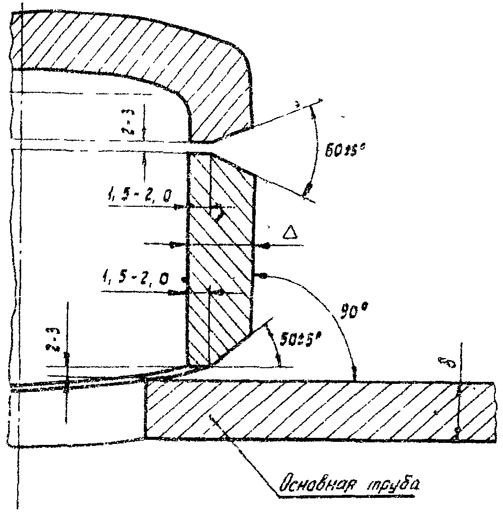 Сварка трубопровода чертеж