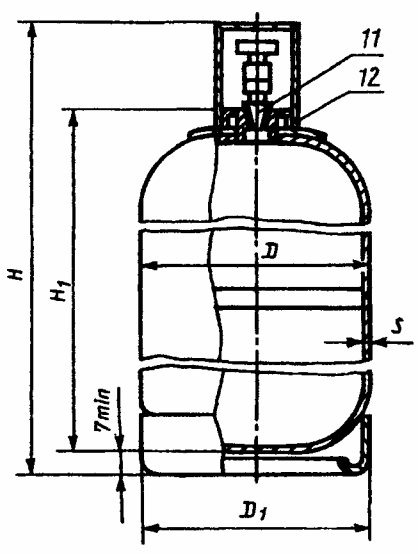 Газовый баллон размеры. Баллон газовый 50 л чертеж. Чертеж пропанового баллона 50 л. Газовый баллон 12 литров чертеж. Баллон пропановый 27 л Размеры чертеж.