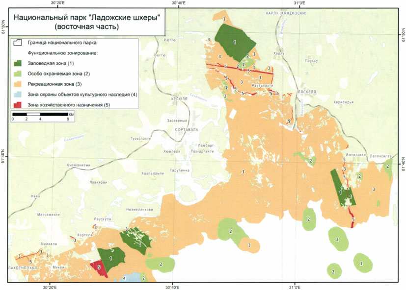 Карта ладожские шхеры национальный парк