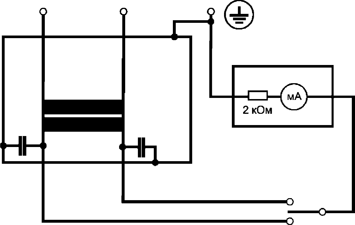 Схема для измерения тока утечки
