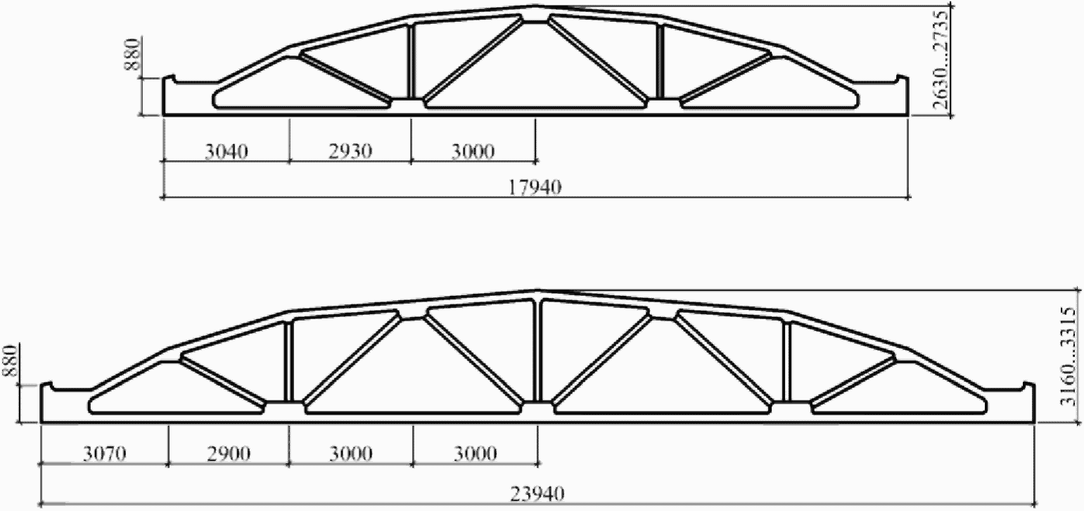 Чертеж железобетонной фермы dwg