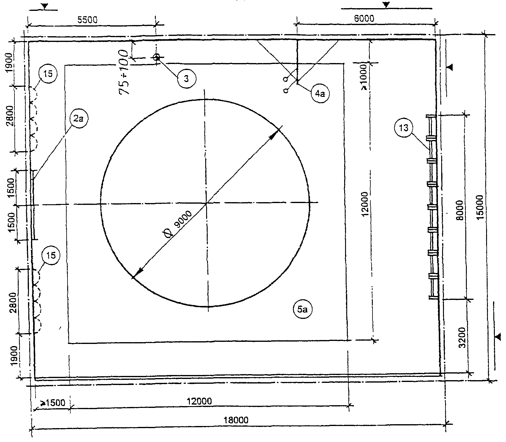 Схема борцовского зала