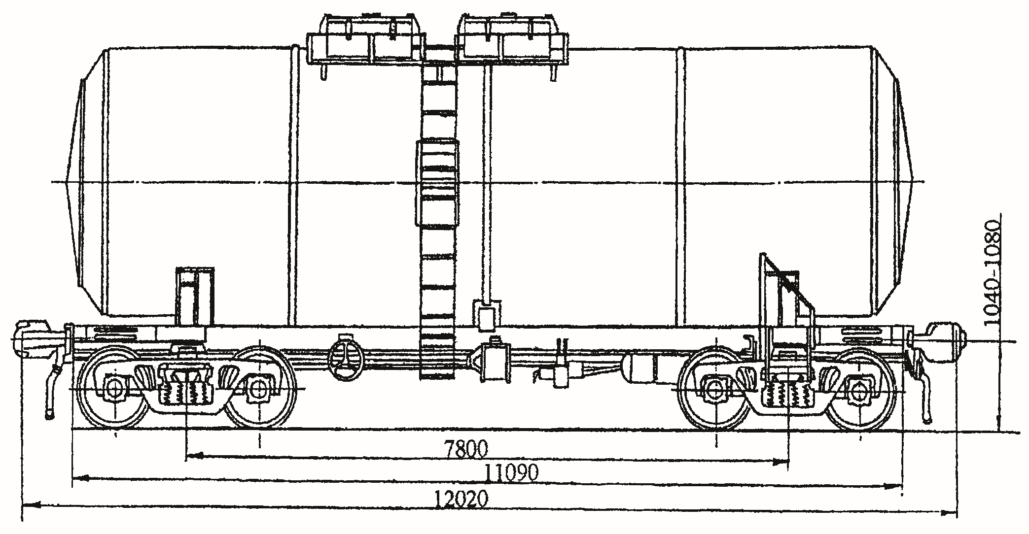 Схема вагона цистерны