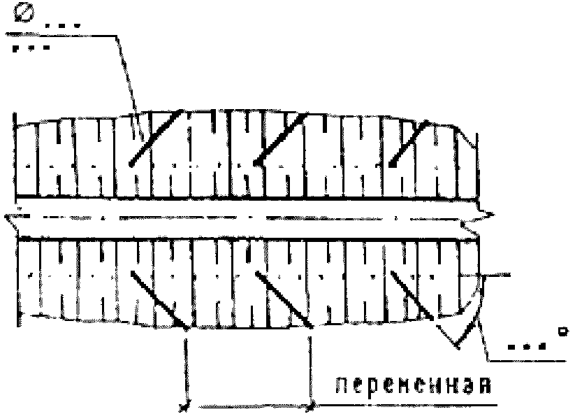 Обозначение откоса на чертеже