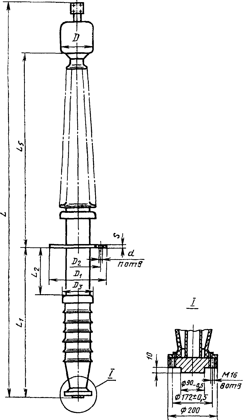 Ввод ГТВII-15-110/2000 чертеж