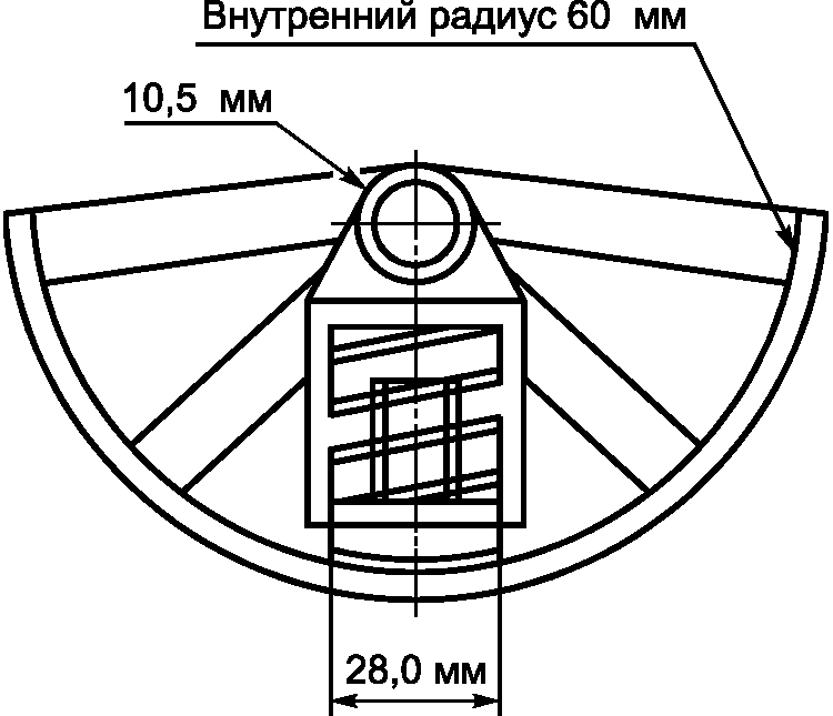 Схема приспособления для подбора цвета