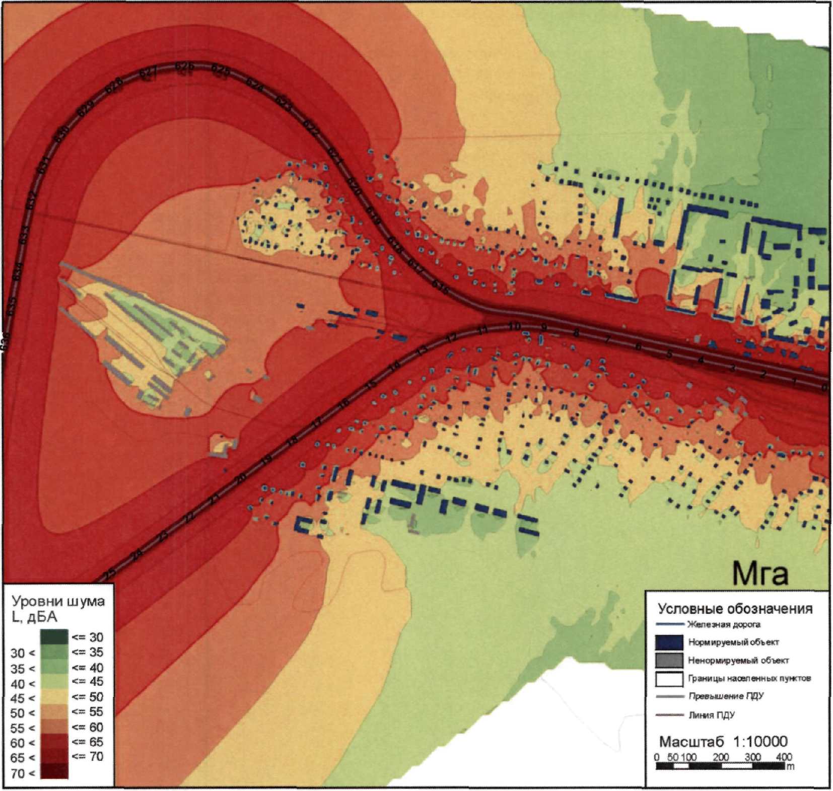 Карта шумового загрязнения москвы