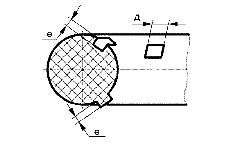 Чертеж уплотнительного резинового кольца