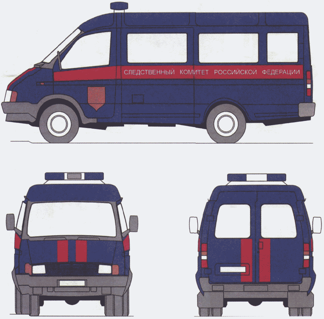 Цветографические схемы автомобилей оперативных служб