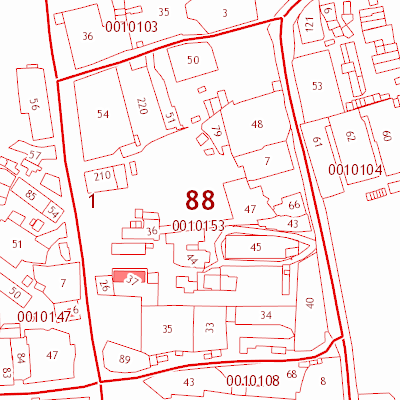 Чертеж кадастрового квартала