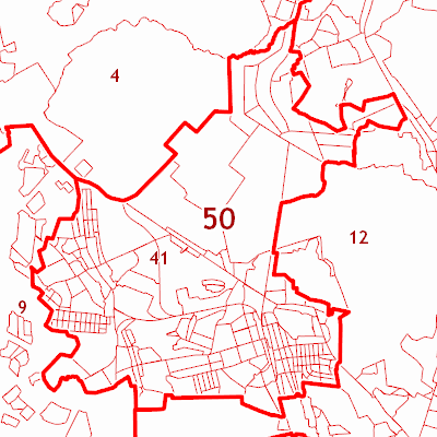 Карта кадастрового деления