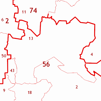 Карта кваркенского района со спутника