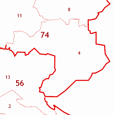 Карта брединского района с поселками